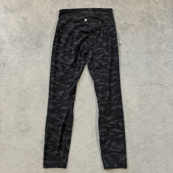 Lululemon Align High Rise Camouflage Black Grey Yoga Pants Women's Size 6 - Picture 2 of 8